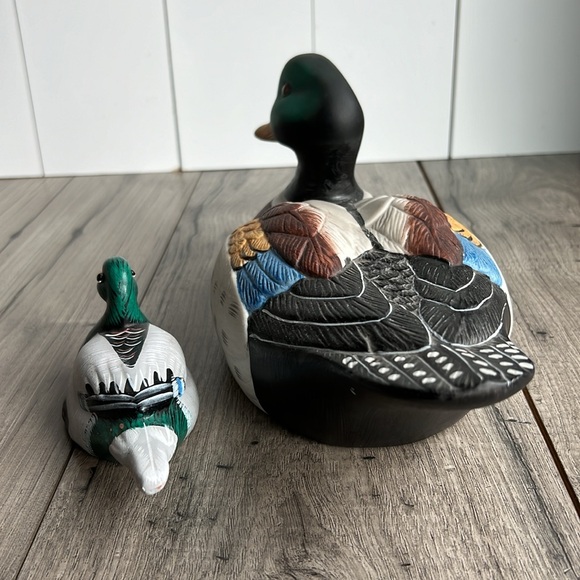 Mallard Ducks Porcelain Decor - Picture 5 of 8